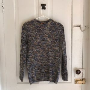 Lattice knit sweater